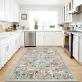 thumbnail image 5 of Findosom 3'x5' Vintage Area Rug for Living Room, Machine Washable Rugs Non Slip Distressed Indoor Rug,Large Retro Area Rug Floor Carpet for Bedroom Dining Room Entryway Office Decor,Gray, 5 of 8