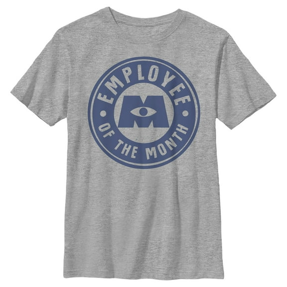 Boy's Monsters at Work Employee of the Month  Graphic Tee Athletic Heather Small