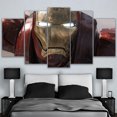 thumbnail image 2 of 5 Cuadros Decorativos Marvel Iron Man Cara Canvas Listo Para Colgar 150x84cm JUNGLE ART Impresion Tela Arte, 2 of 8