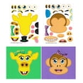 thumbnail image 6 of 36 Zoo Make A Sticker Scene Sheets with 6x9" Background Construction Paper- Great for Kid's Stocking Stuffers & Party Favors, Zoo Stickers for Kids, 6 of 7