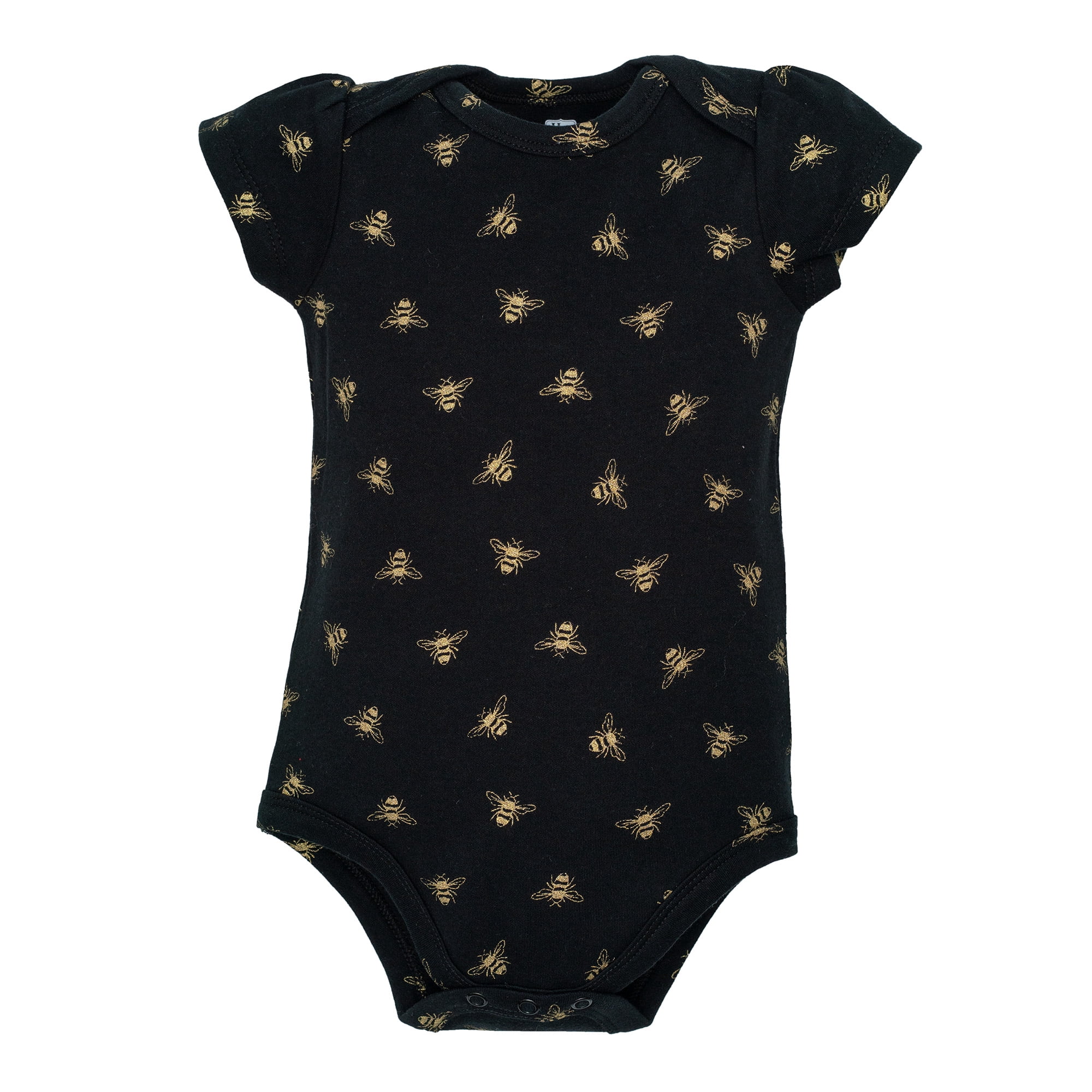 Hudson Baby Infant Girls Cotton Bodysuits 5-Pack, Queen Bee, 18-24 Months