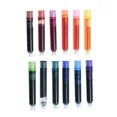 thumbnail image 1 of 12PCS/Set Colourful Ink Sac Fountain Pen Ink Cartridges Refills Ink 3.4mm Blue Black Refills Drawing School Office Supplies 12PC color, 1 of 6