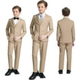thumbnail image 7 of Lycody Boy's Formal Suit Set 6 piece Slim Fit Kids Tuxedo Suits for Wedding Teen Toddler Boy Dress Suit Outfit, 7 of 7