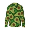 thumbnail image 3 of Daiia Big Colorful Avocados UPF 50+ Sun Protection Hoodie Jacket Lightweight Long Sleeve Sun Shirt for Women Men with Pocket Hiking Outdoor-X-Large, 3 of 9