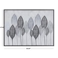 thumbnail image 3 of 66" x 48" Leaf Framed Wall Art with Black Frame, by DecMode, 3 of 8