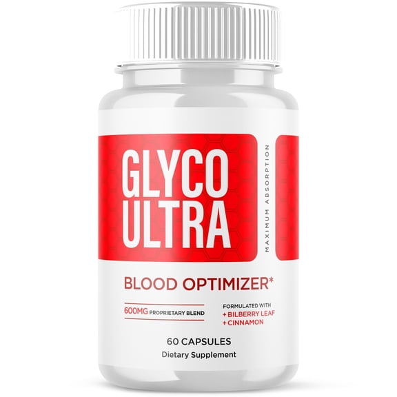 Glyco Ultra Blood Balance Support Pills Advanced Formula Vitamin Supplement GlycoUltra 60 Capsules