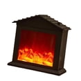 thumbnail image 4 of koolsoo Fireplace Lantern Fake Fireplace USB/Battery Powered Breath Lights LED Fire Lamp Triangular roof, 4 of 9