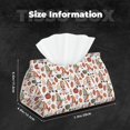 thumbnail image 4 of Kdxio Gnomes And Autumn Leaves Print Tissue Box Cover,Modern PU Leather Rectangular Tissue Box Holder for Bathroom Living Room Bedroom Office Desk Car Home, 4 of 6