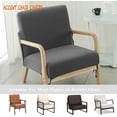 thumbnail image 4 of Housse de Chaise Moderne Mi-Siècle Imprimée Extensible pour Fauteuil de Lecture Housses de Chaise de Salon (Fleur), 4 of 6