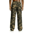 thumbnail image 6 of Men's Relaxed-Fit Camouflage Print Drawstring Straight-Leg Pants - Stretch Waist Casual Trousers for Outdoor, Casual, and Military-Inspired WearArmy GreenL, 6 of 8
