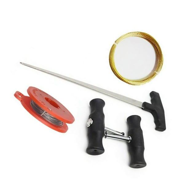 Kit De Eliminación De Parabrisas, Herramientas De Reemplazo Convenientes, Juego De Mango De Alambre De Corte, Accesorios De Desmontaje, Removedor De Vidrio De Coche Para Reparación Monstrate VI003550-00