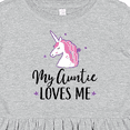 thumbnail image 4 of Inktastic My Auntie Loves Me Unicorn Girls Toddler Dress, 4 of 5
