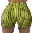 thumbnail image 2 of Sikiie Green Bamboo Fence Workout Shorts Women Scrunch Butt Gym Shorts Seamless High Waist Tummy Control Yoga Biker Athletic Shorts-Large, 2 of 8