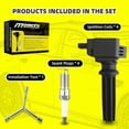 thumbnail image 6 of MOAUTO Set of 4 Ignition Coils Pack UF670 CM5Z12029A & 4 PCS Iridium Spark Plugs Compatible with Ford Lincoln 2013-2019 Escape 2015-2018 Focus Fusion Explorer Edge Taurus MKT MKC 2.0 2.3 2.5 L4, 6 of 6