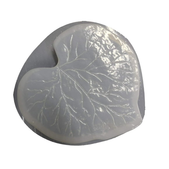 15 inch Rhubarb Leaf Plastic Craft Mold use with Concrete or Cement to Make into Stepping Stones 1194