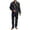 Bat Moon Stars Black, variant on SCRAWLGOD 2 Pack Mens Button Down Pajamas Set with Pockets, Soft Sleepwear, Anti-Wrinkle Loungewear, Long Sleeve Notched Collar Top & Pants Set, Rooster Chicken Sunflower Leopard Print, 3XL