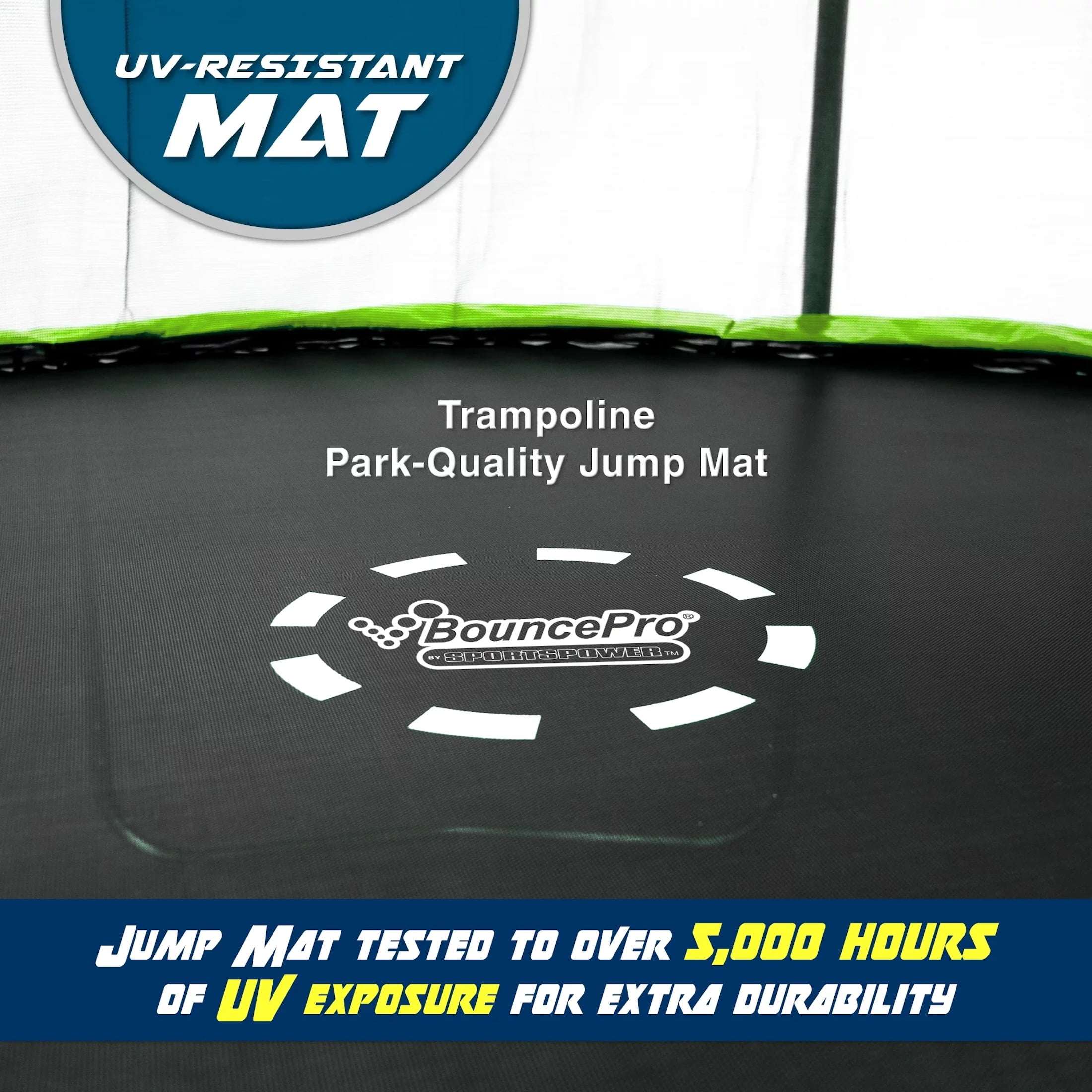 Bounce Pro 12ft Multiplay Trampoline & Enclosure Combo Set with Basketball, Electron Shooter Game, Flash Light Zone Features, Painted Legs & Phone pouch