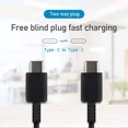 thumbnail image 3 of for Google Pixel 6 Pro Super Fast Charger USB Type C Kit, PD 25W Type C Wall Charger and USB C to USB C Fast Charging Cable - Cable is 6 Feet LONG - Black, 3 of 5
