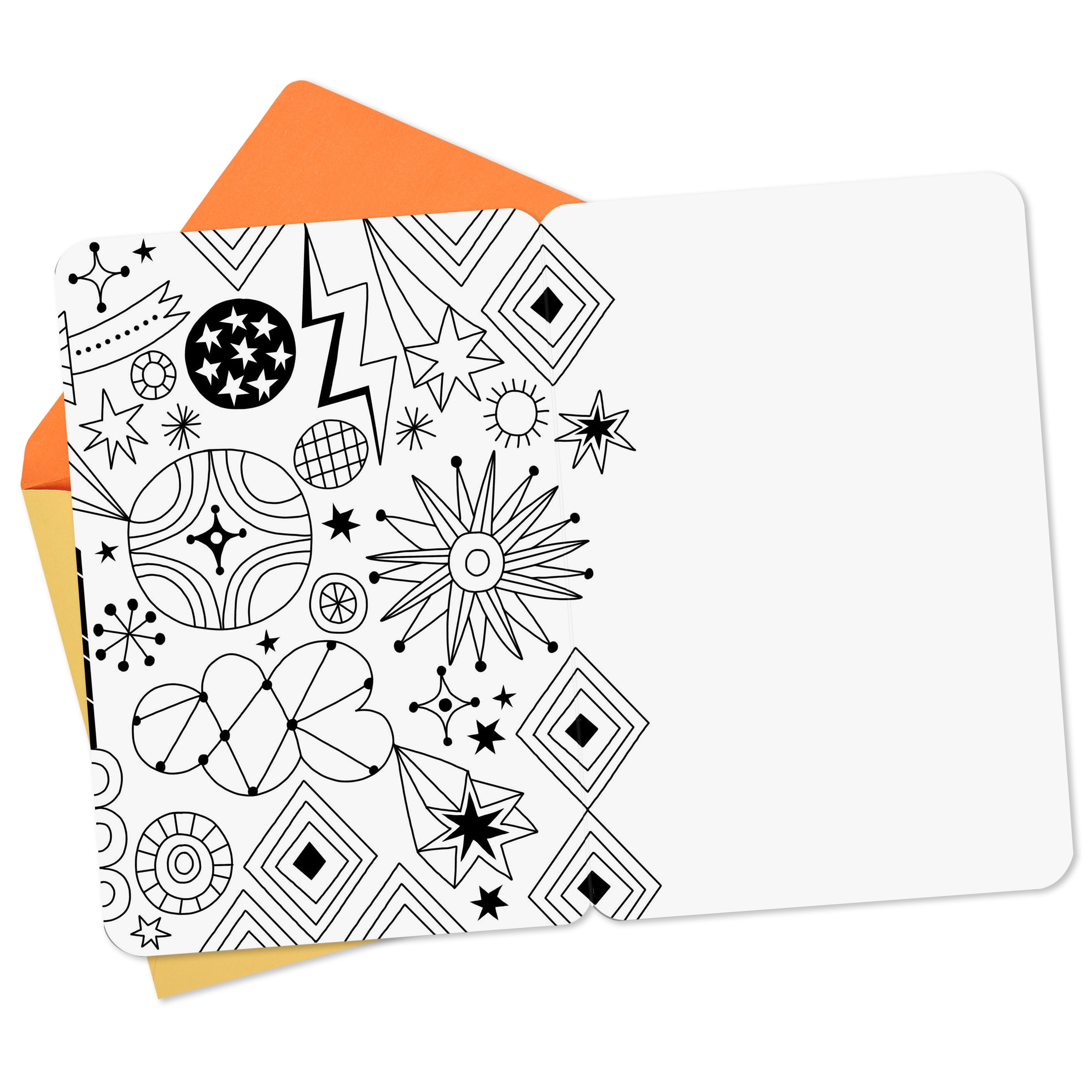 Hallmark Just Because Crayola Blank Coloring Card (You're Awesome)