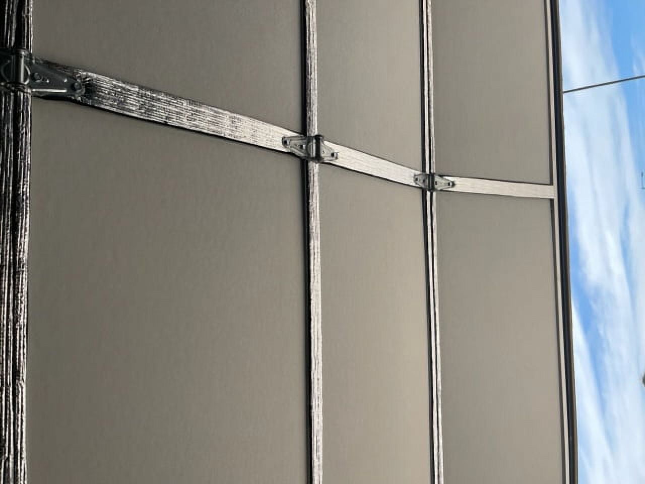 Ant Enterprises 4X5 Heat Shield Additional Insulation Peel & Stick for Garage Door metal Frame and metal Strips.