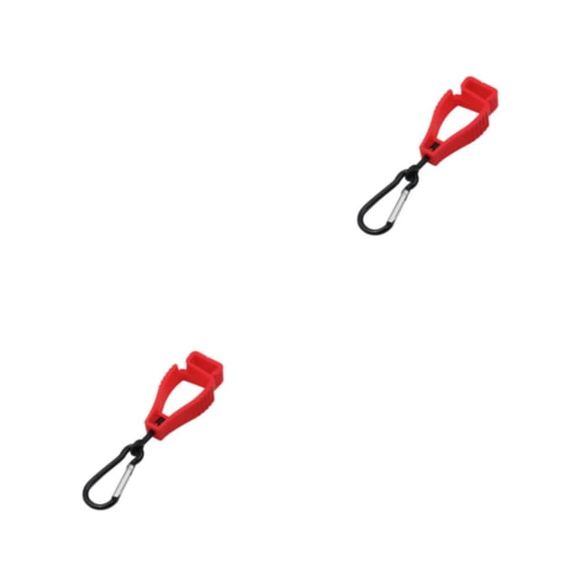 Bewildely Soporte para guantes de seguridad Clip para guantes Abrazadera de trabajo de plástico Ligero Anti-perdida Guante Grabber Catcher Rojo 2piezas