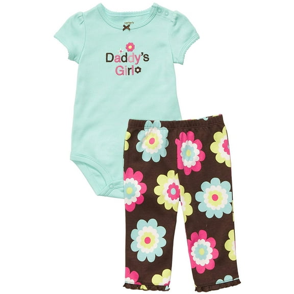Carter's Bodysuit & Pant Set - Daddys Girl-9M