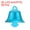 Blue, variant on Uxcell Mini Jingle Bells 0.9" Metal Hanging Bells Red 50Pack