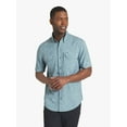 thumbnail image 2 of Chaps Men's & Big Men's Tech Chambray Short Sleeve Shirt, Sizes S-3XL, 2 of 6