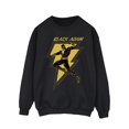thumbnail image 1 of DC Comics Mens Black Adam Golden Bolt Chest Sweatshirt, 1 of 4