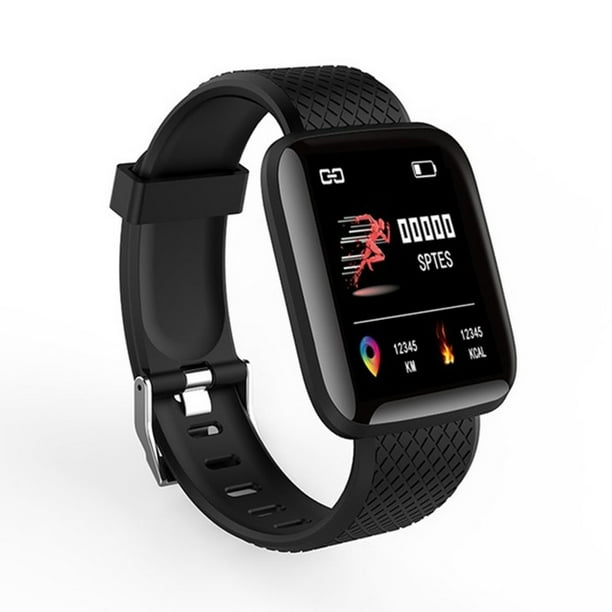 Montre connectée 116 Plus avec écran tactile 1,3 IP67 étanche avec  podomètre, moniteur de sommeil, compteur de calories, moniteur de fréquence  cardiaque pour Android/iOS 