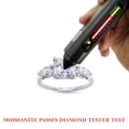 thumbnail image 7 of 2 1/4 Carat 7MM Asscher Shape & 6X4MM Pear Cut Lab Created Moissanite Diamond 3-Stone Engagement Ring For Women In 14K White Gold Over Sterling Silver (G-H Color, VVS1 Clarity, 2.25 Cttw)-4, 7 of 7