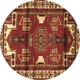 thumbnail image 1 of Ahgly Company Indoor Round Persian Brown Traditional Area Rugs, 8' Round, 1 of 4
