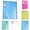 Blue*1+Red*1+Yellow*1+Green*1+Clear*1, variant on 1 Pc Report Covers, Presentation Folders for A4 and Letter Size Paper, Report Covers Binder with Sleeves, Art Portfolio Binder, Presentation Book for Classroom, Office, Business, 20 Pockets, Blue