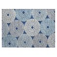 thumbnail image 2 of Addison Rugs Chantille Indoor/Outdoor Transitional Circles Navy Washable Rectangle Rug, 1'8" x 2'6", 2 of 6