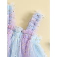 thumbnail image 5 of Bagilaanoe Toddler Baby Girl Summer Dress Stars Print Sleeveless A-line Princess Dresses 12M 18M 24M 3T 4T 5T Kid Patchwork Tulle Skirt, 5 of 8