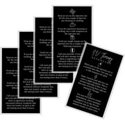 IV Intravenous Therapy Infusion Aftercare Card 50 Pack 2x3.5 inch Business Size Card Drip Vitamin IV Supplies IV Therapy Infusion Mobile Patient Black Card Design