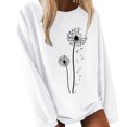 thumbnail image 2 of Gibobby Sudaderas para Mujer Sudaderas de Halloween para mujer lindas camisetas con gráficos de fantasma playera casual de manga larga(Blanco,CH), 2 of 5