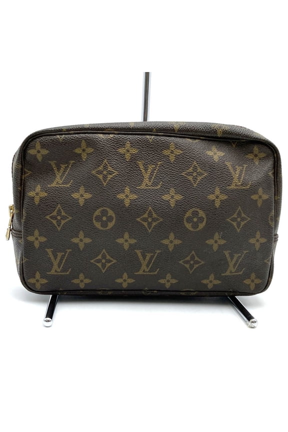 Pre-Owned LOUIS VUITTON Louis Vuitton Trousses Toilette 28 M47522 Pouch Monogram Canvas Brown...