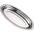 thumbnail image 3 of Assiette de Service Ovale en Acier Inoxydable, Assiette de Service pour Aliments, Assiette à Collation pour la Maison, 3 of 6