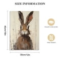 thumbnail image 2 of PIKWEEK Brown European Rabbit Portrait Painting, Gallery Wrapped Canvas, 2 of 5