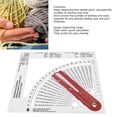 thumbnail image 4 of Knitting Stitch Counting Ruler, Professional Clear Scale Knitting Gauge Double Sided  For Teaching For Clothes Design, 4 of 8