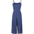 thumbnail image 5 of HLSOHJP Women's Polka Dot Wide Leg Jumpsuit Spaghetti Straps Bow Knot Strappy Playsuit Overalls Casual Loose Rompers, 5 of 6