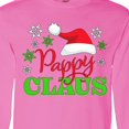 thumbnail image 4 of Inktastic Pappy Claus with Christmas Santa Hat and Snowflakes Long Sleeve T-Shirt, 4 of 5