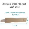 thumbnail image 5 of Adjustable Soft Foam Neck Brace Support Dislocation Fixation Pain Relief Cervical Collar, 5 of 5