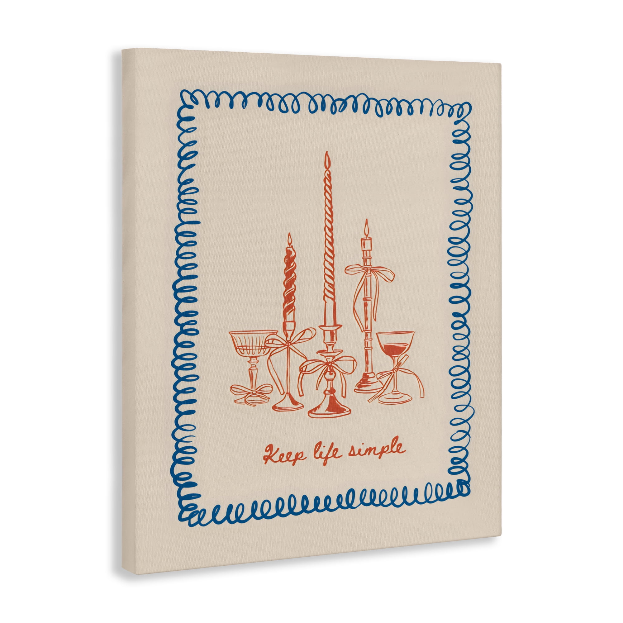 Stupell Industries Keep Life Simple Candles Canvas Wall Art, design by The Prints Vibe