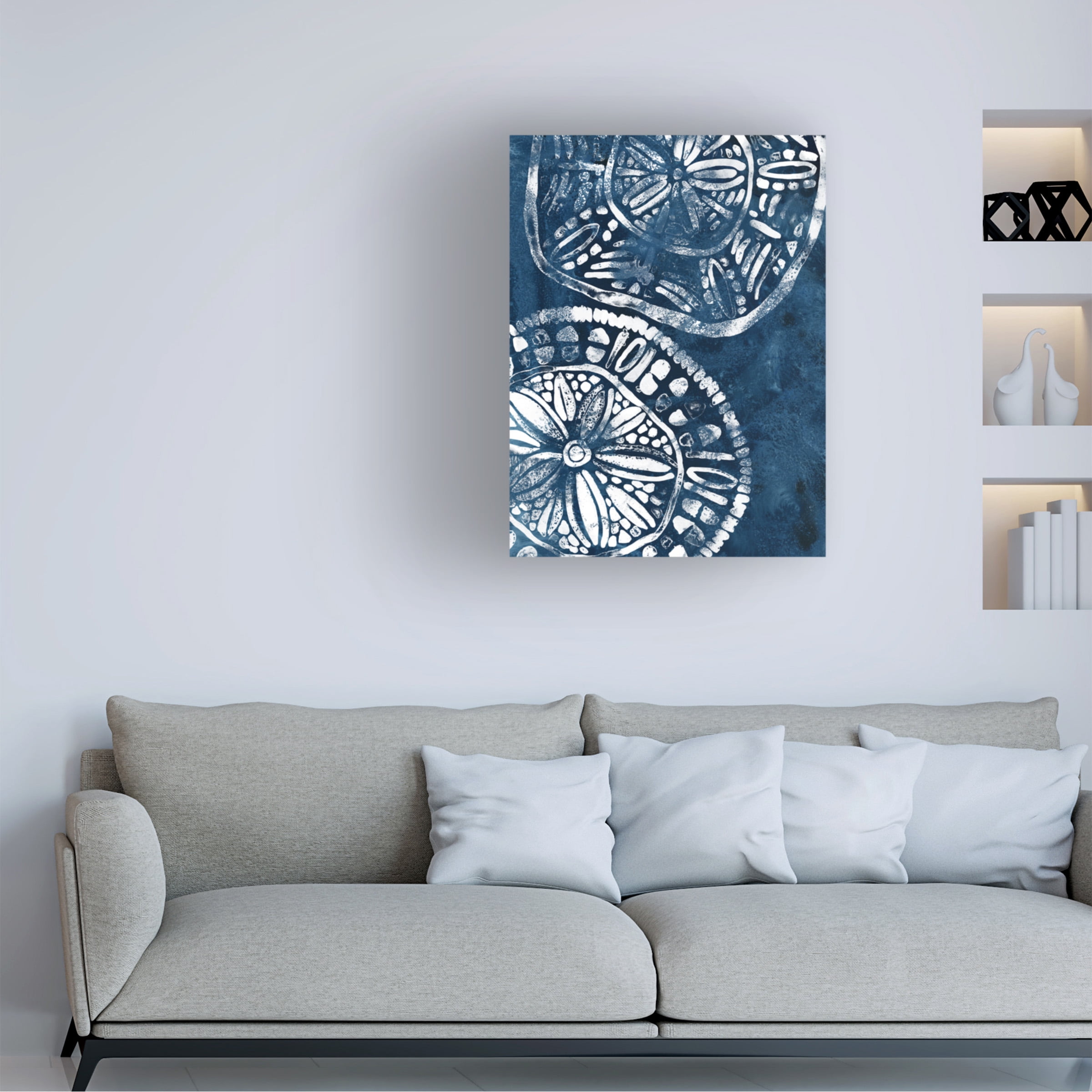 June Erica Vess 'Sea Batik IV' Canvas Art