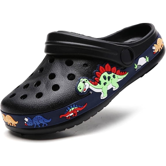 Kids Cartoon Clogs Slippers for Boys Girls, Toddler Slip On Lightweight Beach Pool Sandals, Indoor Outdoor Summer Shoes