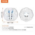 thumbnail image 3 of VEVOR Inflatable Bumper Ball 1-Pack, 5FT/1.5M Body Sumo Zorb Balls for Teen & Adult, 0.8mm Thick PVC Human Hamster Bubble Balls for Outdoor Team Gaming Play, Bumper Bopper Toys for Garden, Yard, Park, 3 of 9