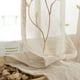 thumbnail image 4 of Cortinas traslúcidas Jinchan con bordado de hojas 160x160 cm 2 paneles, 4 of 7
