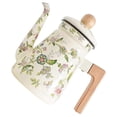 thumbnail image 2 of Enamel Teapot Household Tea Kettle with Wooden Handle Enamel Teapot Enamel Tea Maker, 2 of 4